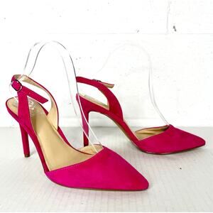 Vince Camuto Pink Pointed Toe Suede Heels Size 8.5